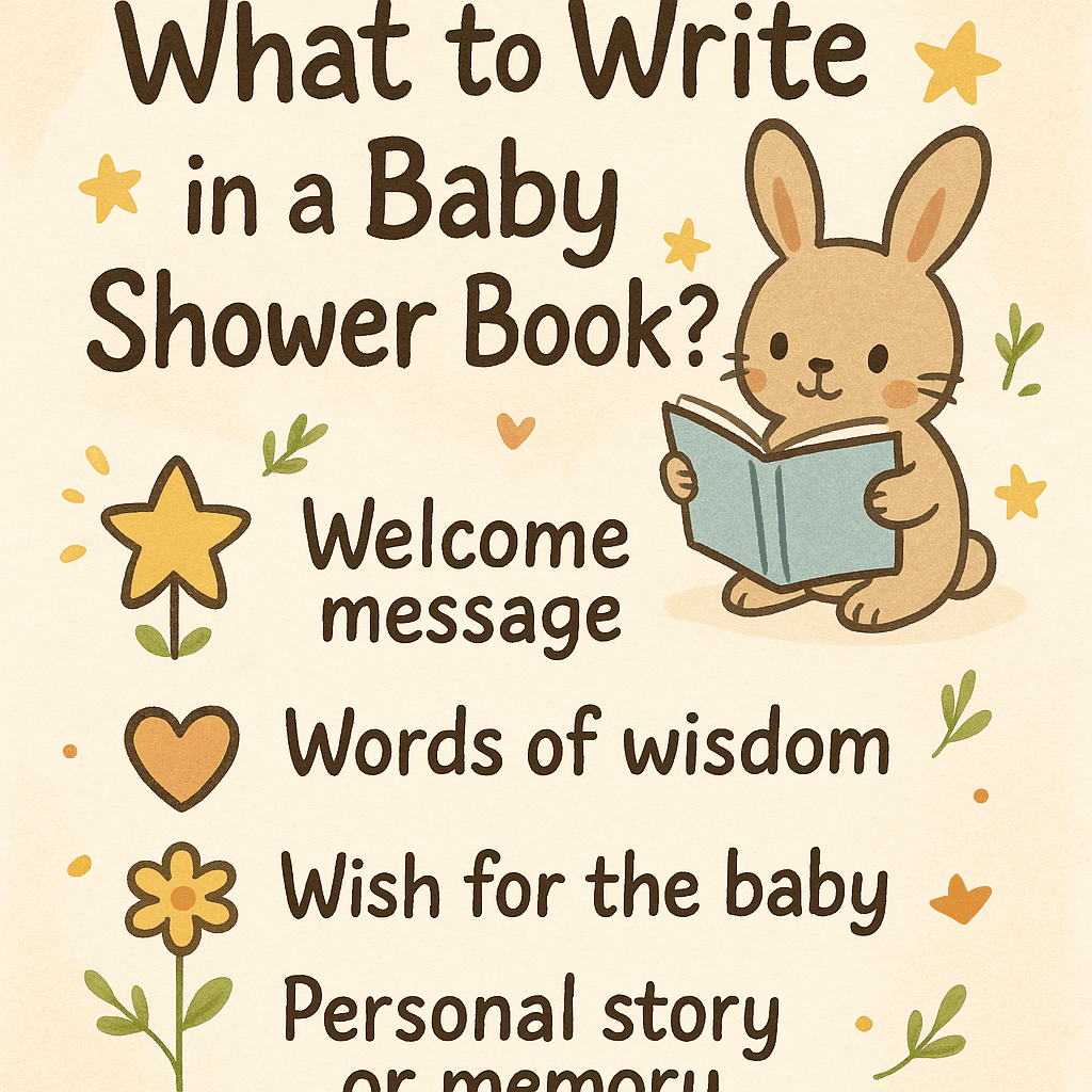 What to write in a baby shower book