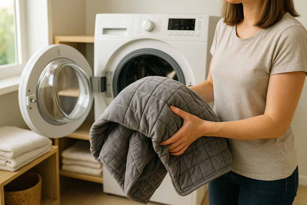 how to wash a weighted blanket