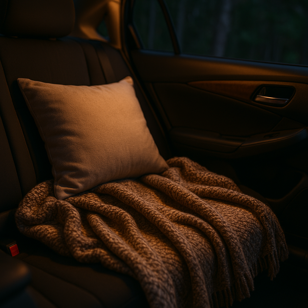 cozy car road trip
