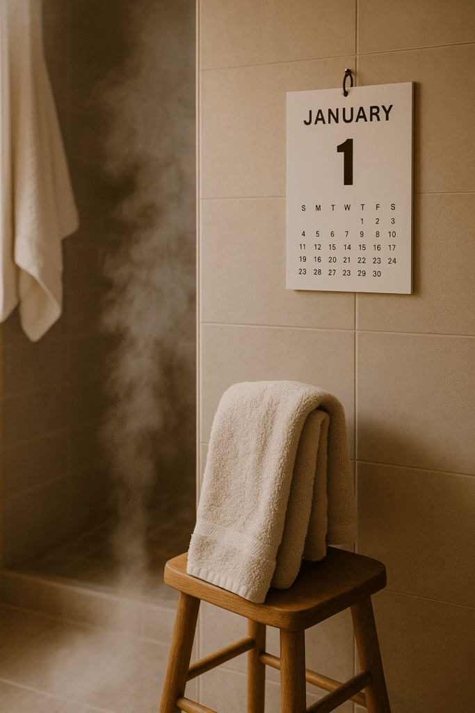 is it bad luck to shower on new year's day