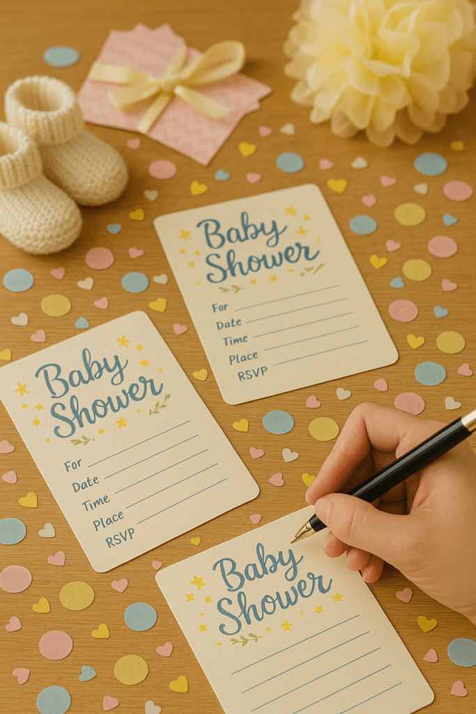 when to send baby shower invites