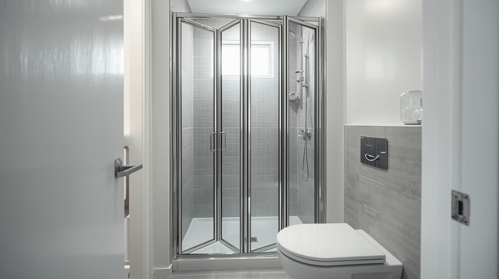 Bi-fold shower door