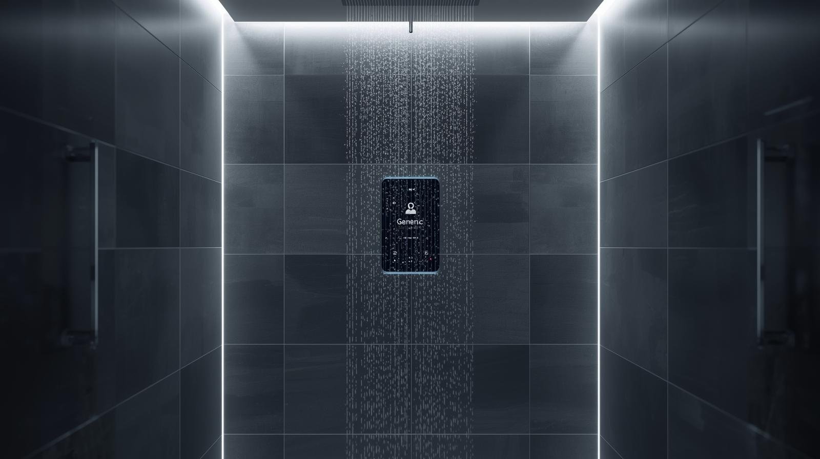 High-tech digital shower controls