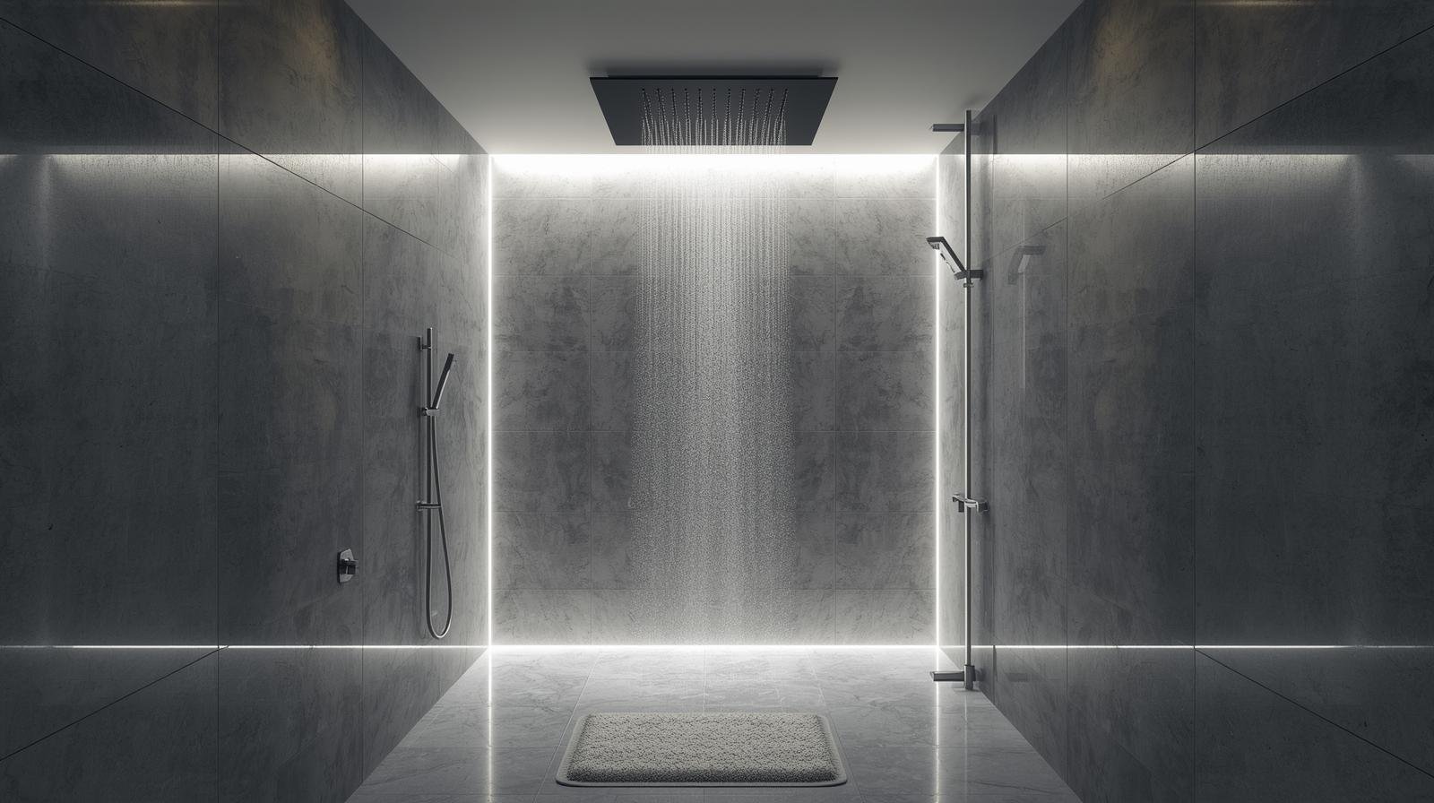 Large rainfall shower head