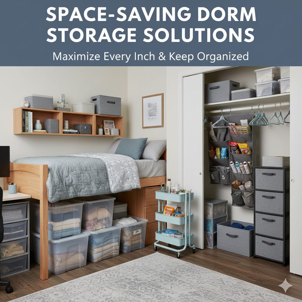 space-saving dorm storage solutions