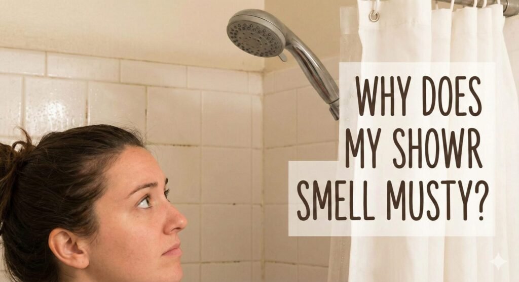 why does my shower smell musty