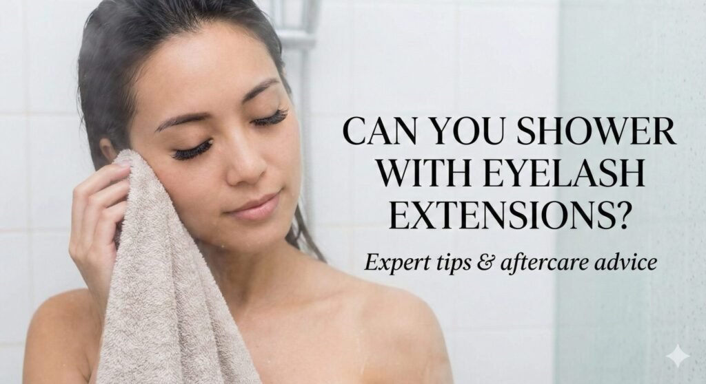 can you shower with eyelash extensions