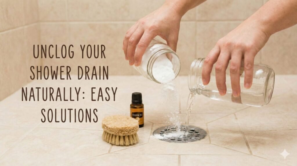how to unclog a shower drain naturally