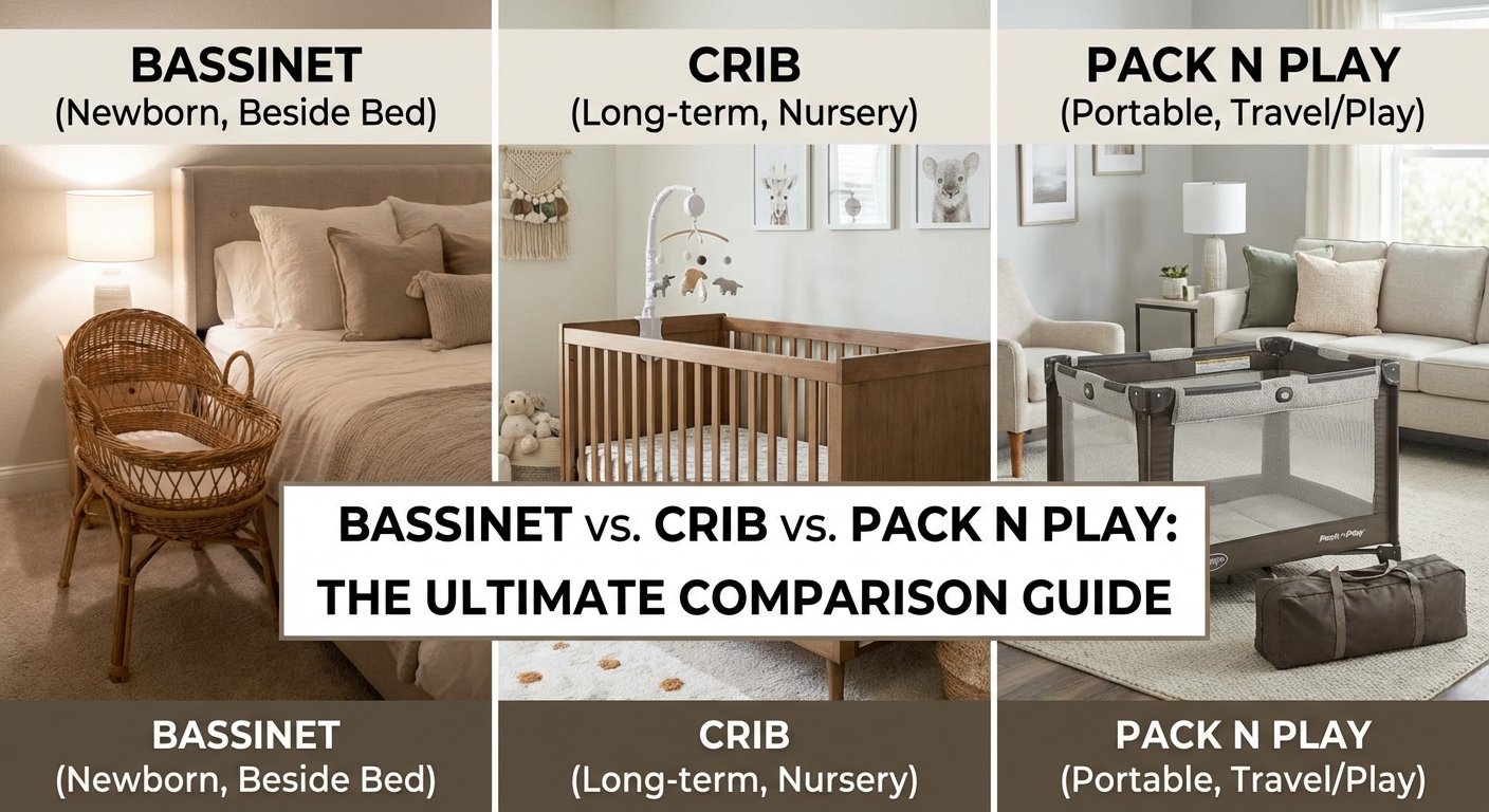 Bassinet vs. Crib vs. Pack 'n Play