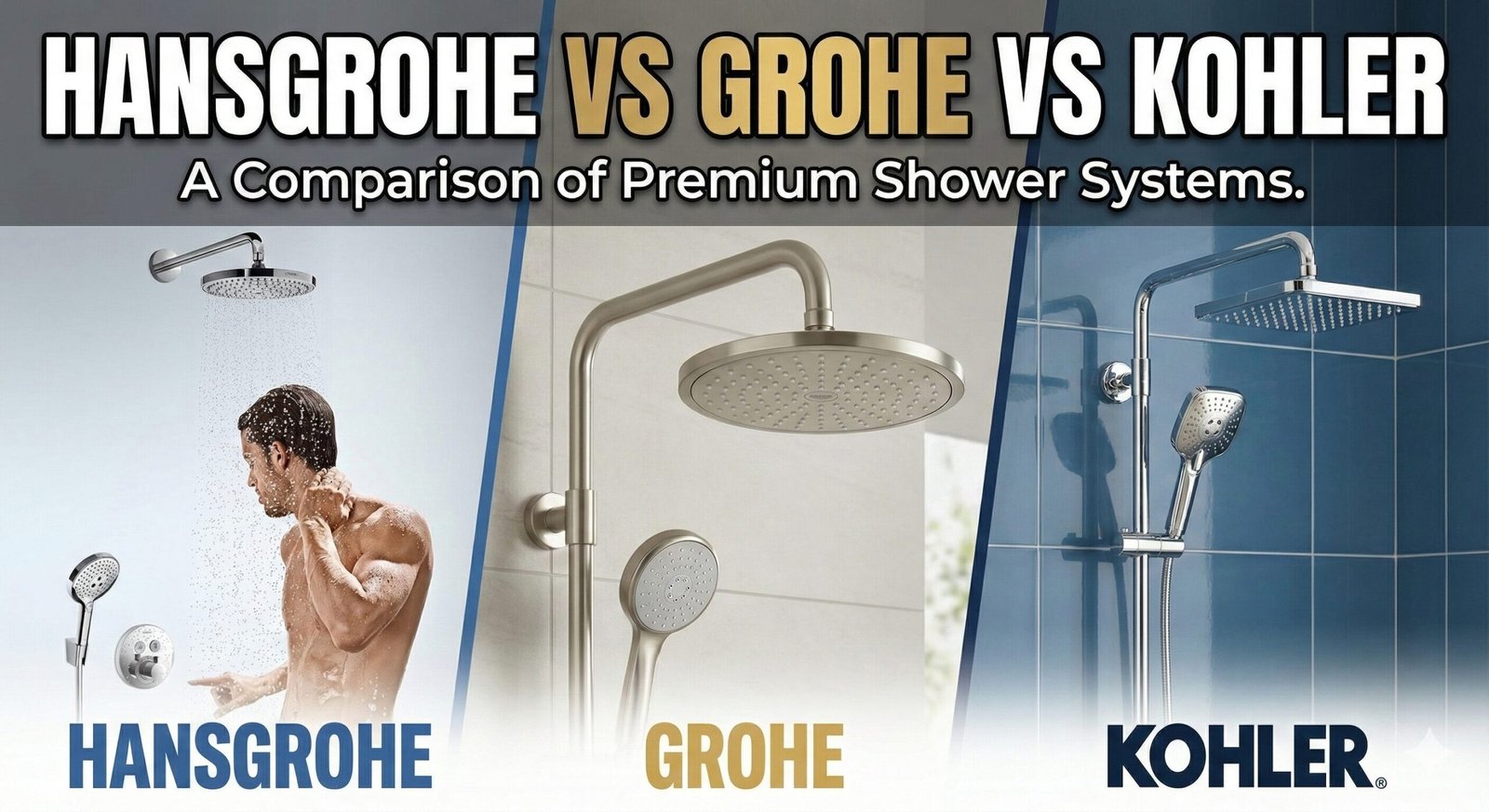 Hansgrohe vs Grohe vs Kohler