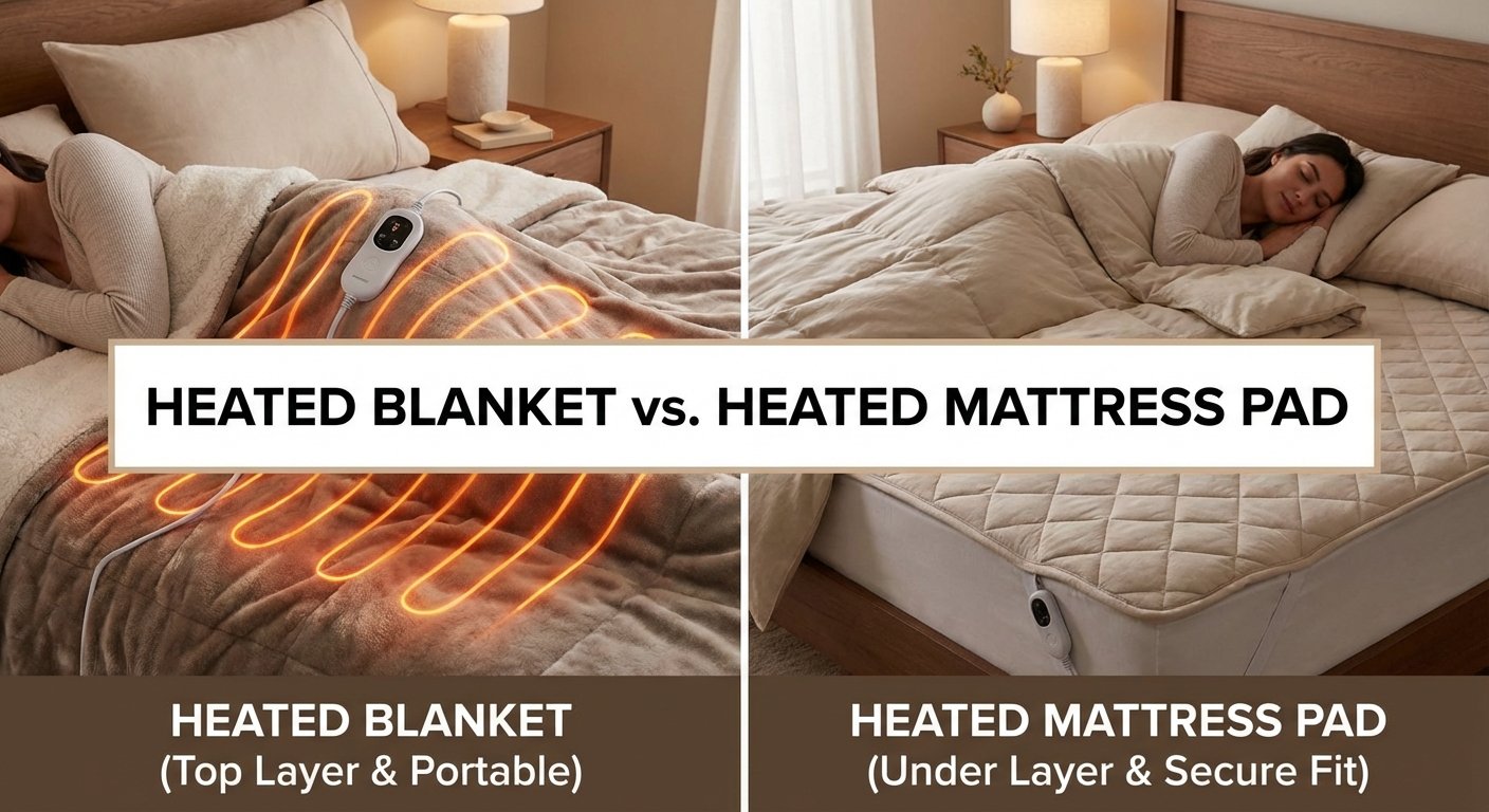 Heated Blanket vs. Heated Mattress Pad