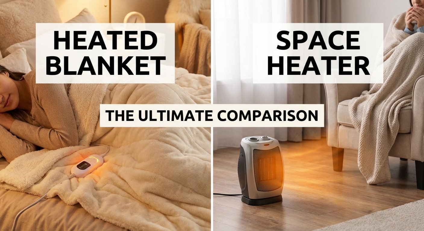 Heated blanket vs space heater comparison
