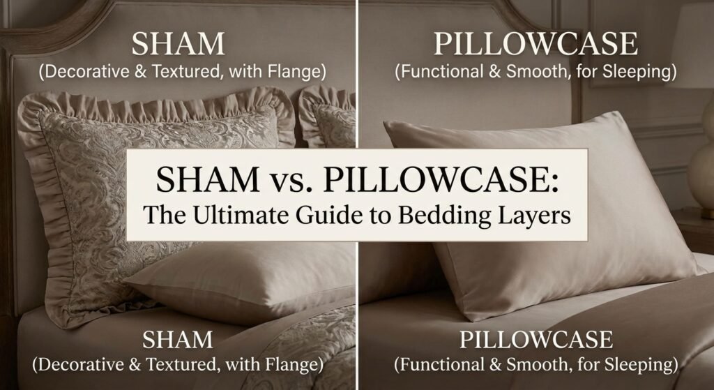 sham vs pillowcase