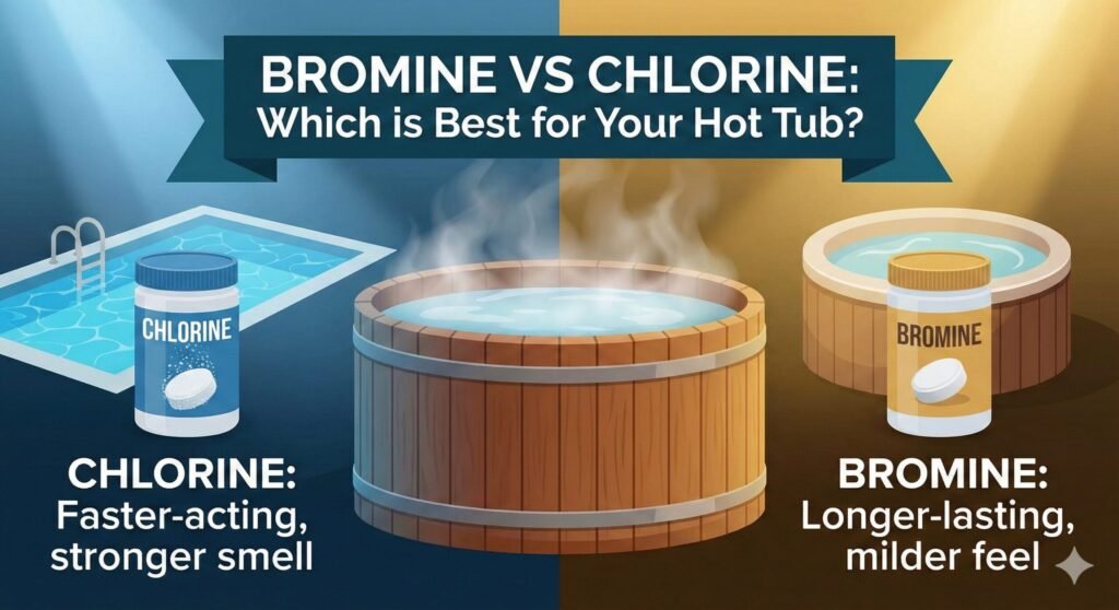 bromine vs chlorine for hot tub