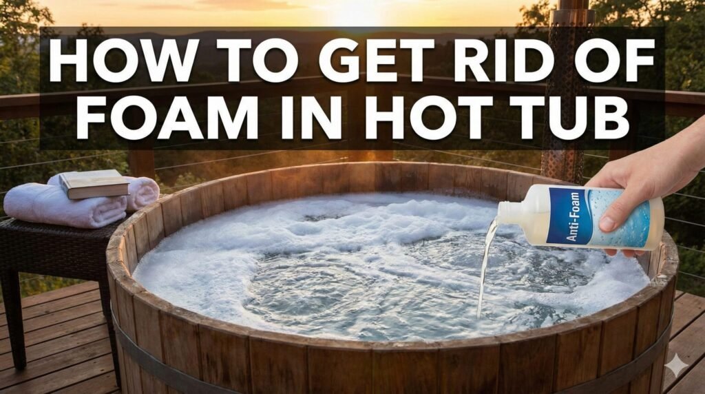 how to get rid of foam in hot tub