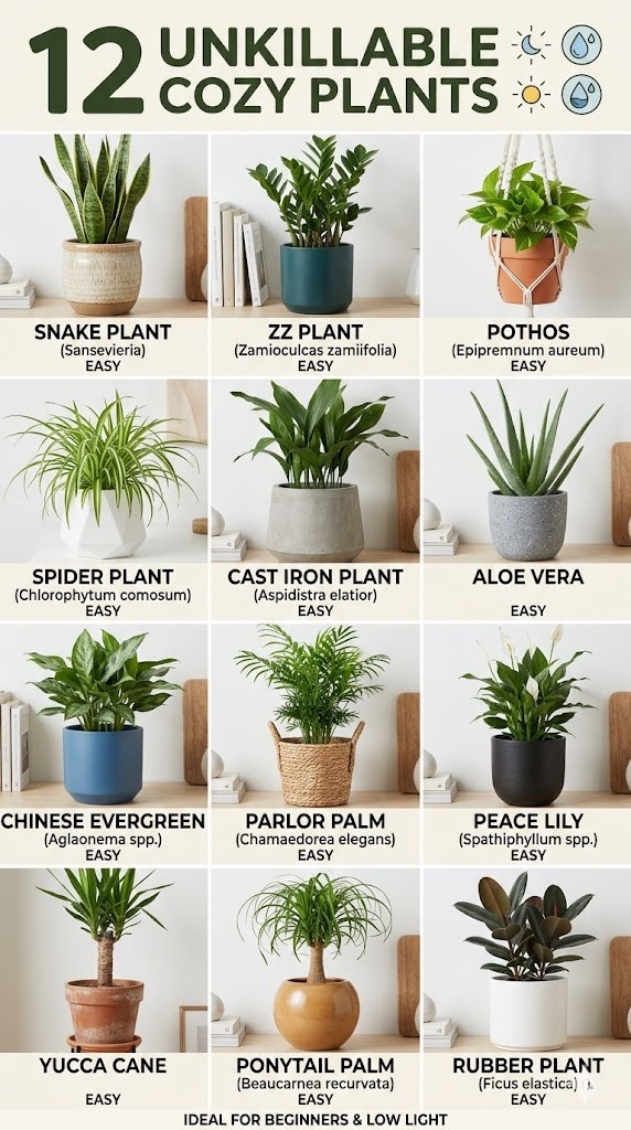 Best Low-Maintenance Plants That Make Any Room Feel Alive & Cozy
