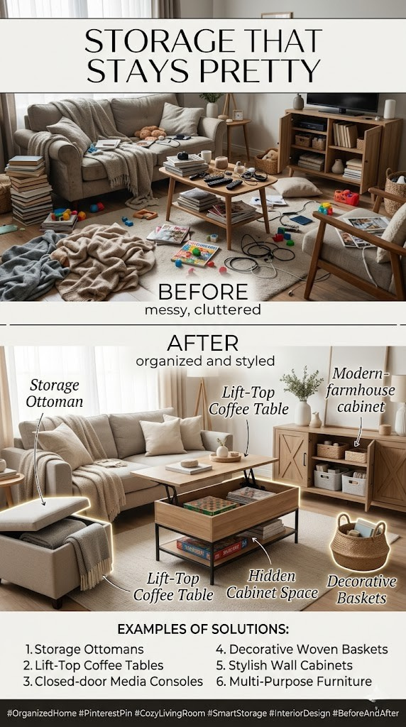 Hidden Storage Ideas That Keep Your Cozy Home Clutter-Free