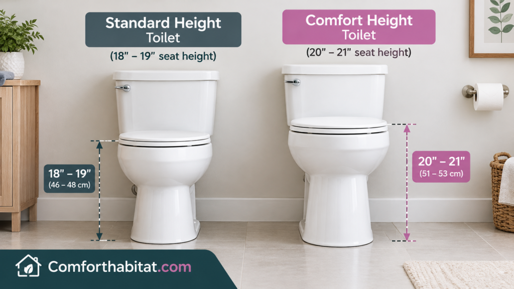 Standard vs Comfort Height Toilets (1)